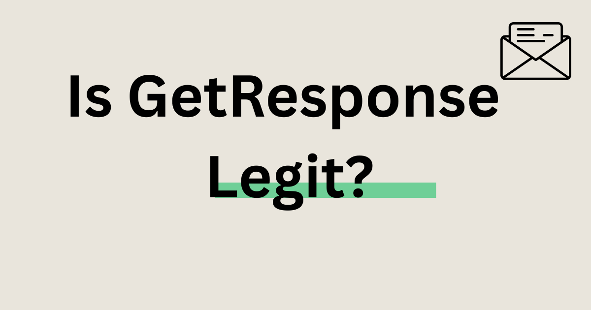GetResponse review 2026 - Is GetResponse Legit and safe for affiliate marketing?