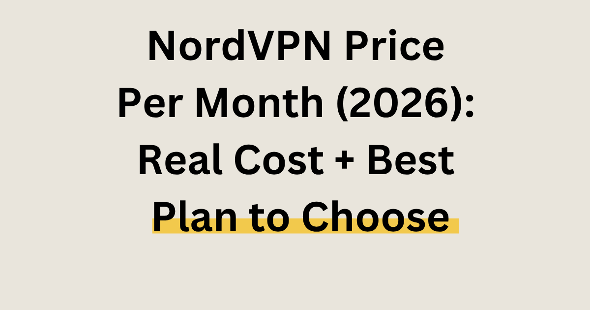 NordVPN price per month comparison showing monthly, yearly, and 2-year plan costs