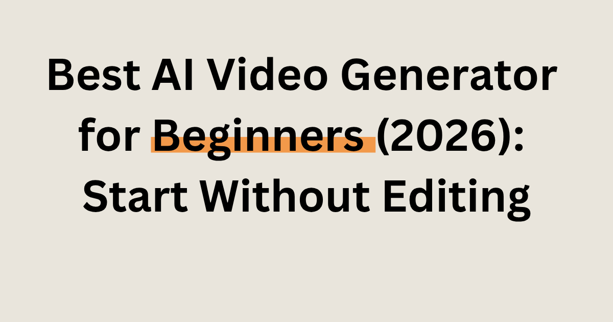 best AI video generator for beginners comparison Fliki Synthesia Pictory tools 2026