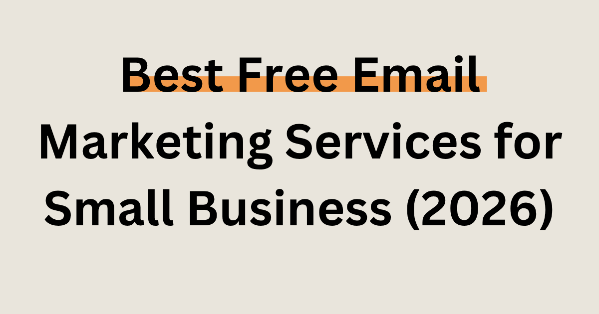 free email marketing for small business